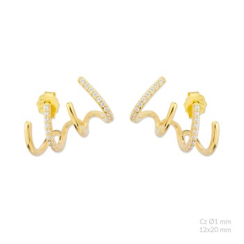 Pendientes de Plata de Ley...