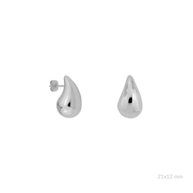 Boucles d'oreilles en Acier | 21x12 mm