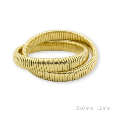 Double stainless steel bracelet | 12 mm