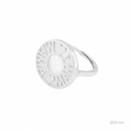 Bague en Argent et nacre