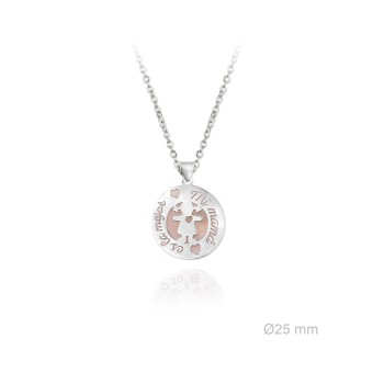 Gargantilla Mi Mamá niña rosa 2