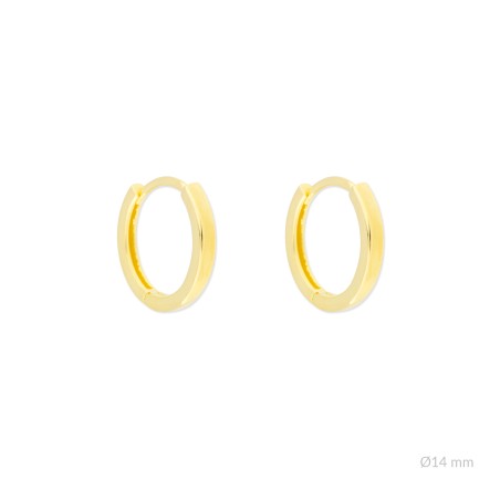 Boucles d'oreilles en Argent | Ø14mm