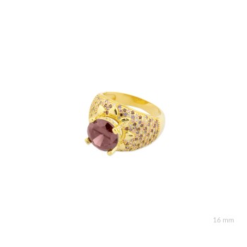 Silver ring with cubic... 2