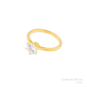 Anel de Prata Esterlina com... 2