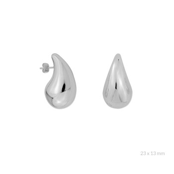 Silver earrings | 23x13 mm