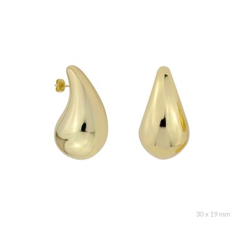 Silver earrings | 30x19 mm