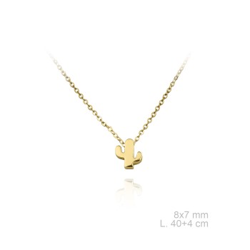 Gargantilla Cactus Dorada 2