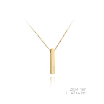 Gargantilla barra Mamá Dorada 2