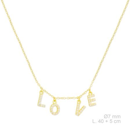 Sautoir en Argent avec oxyde de zirconium