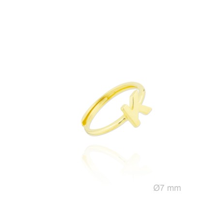 Silver ring | Letter K