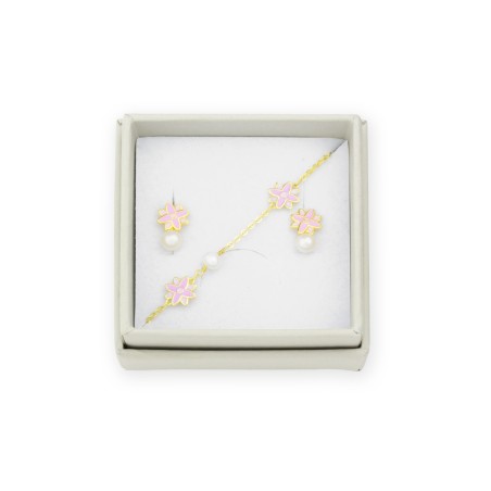 Argent Sterlin Pack - Boucles d'oreilles et bracelet