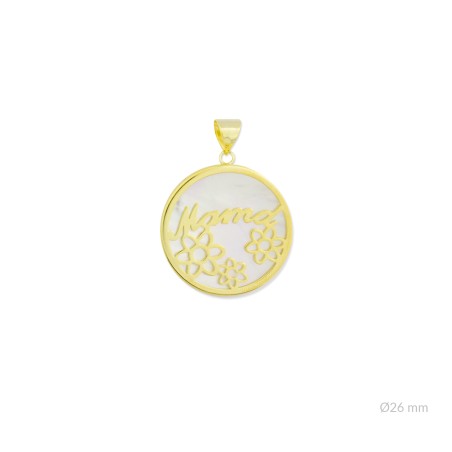 Pingente de Prata Esterlina e Nácar (Madrepérola)