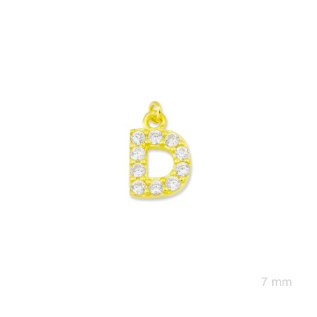 Charm de Plata de Ley (Letra D)