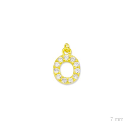 Charm de Plata de Ley (Letra O)