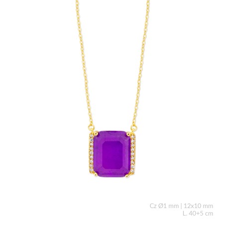 Sautoir en Argent avec oxyde de zirconium