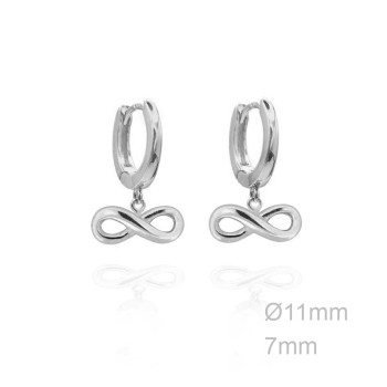 Pendientes Aro Infinito Liso