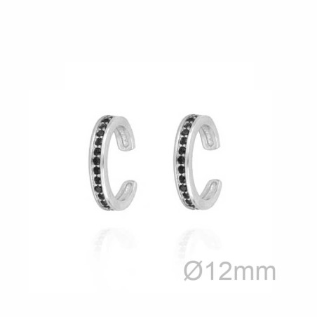 Pendientes Earcuff Circ. Carril Negra