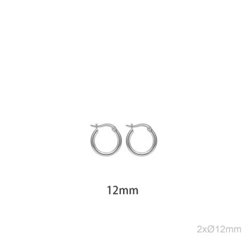 Boucles d'oreilles en Acier