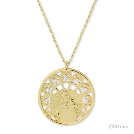 Gargantilla de Plata de Ley | Virgen del Carmen