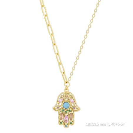 Gargantilla de Plata de Ley con circonitas