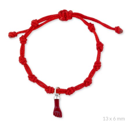 Pulsera de Plata de Ley | Roja