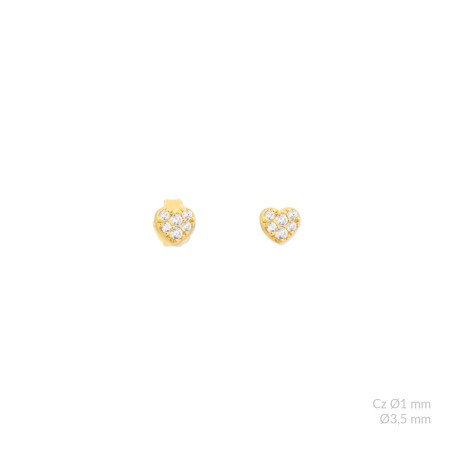 Boucles d'oreilles en Argent avec oxyde de zirconium