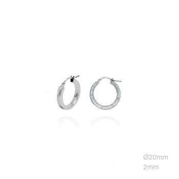 Pendientes Aro Plano 20mm
