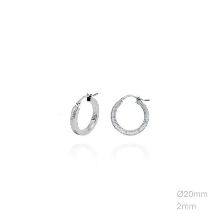 Boucles d'oreilles Argent lisse