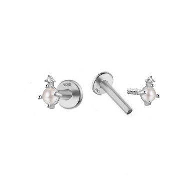 Pendientes Piercing Mini Perla Circ