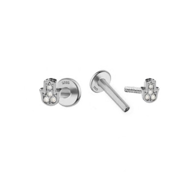 Pendientes Piercing Mini Circ Mano