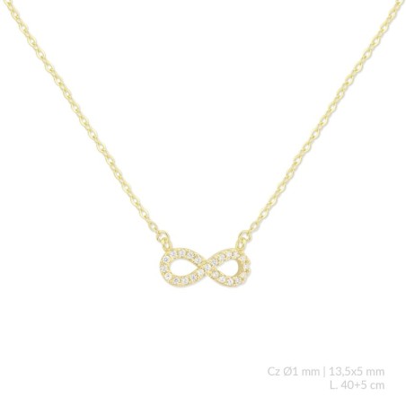 Sautoir en Argent avec oxyde de zirconium