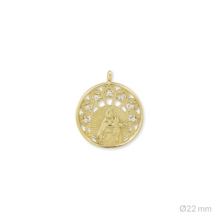 Colgante de Plata de Ley | Virgen del Carmen