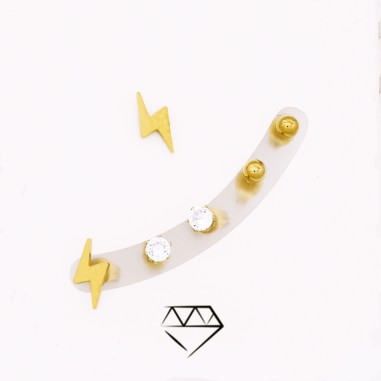 CATALOGUE D'ACIER Boucles d'oreilles en Acier