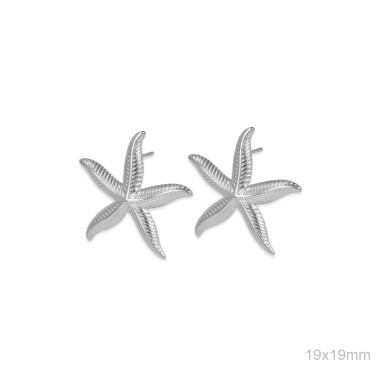 Pendientes Estrella Mar ACERO