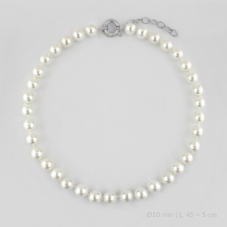 Gargantilha em Prata Esterlina | Ø10 mm | 45+5 cm de corrente de extensão