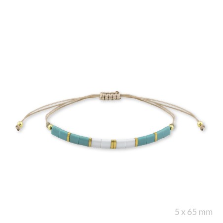 Bracelet en Argent et beads plaquées or