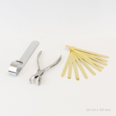 Kit of 10 stainless steel bacelets + Bangle Diy Tool | 16cm x 10 mm