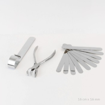Kit de 10 pulseiras de Aço...