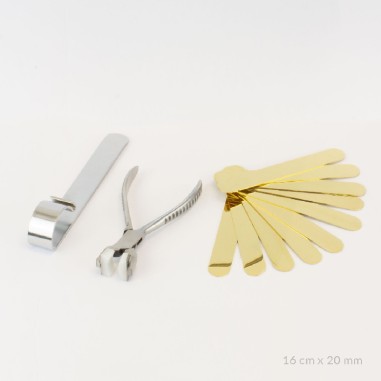 Kit of 10 stainless steel bacelets + Bangle Diy Tool | 16cm x 20 mm