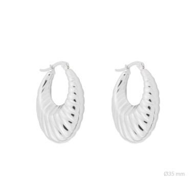 Boucles d'oreilles en Acier