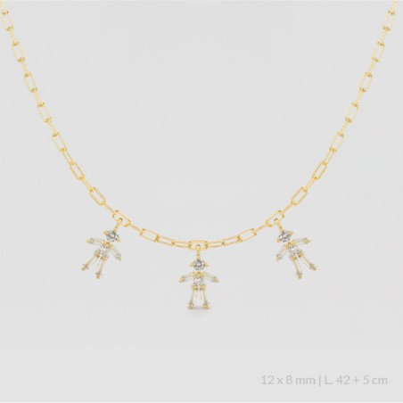 Gargantilla de Plata de Ley | Niña Niña Niña