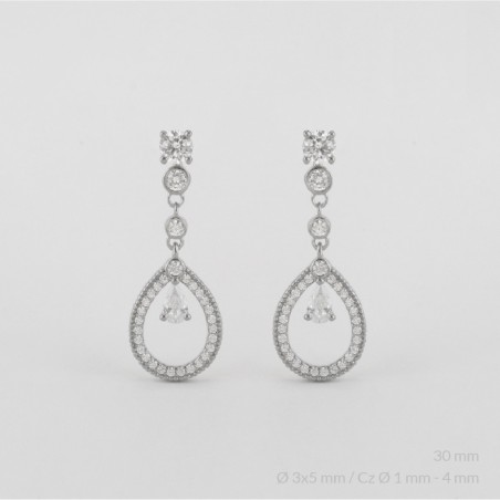 Boucles d'oreilles en Argent