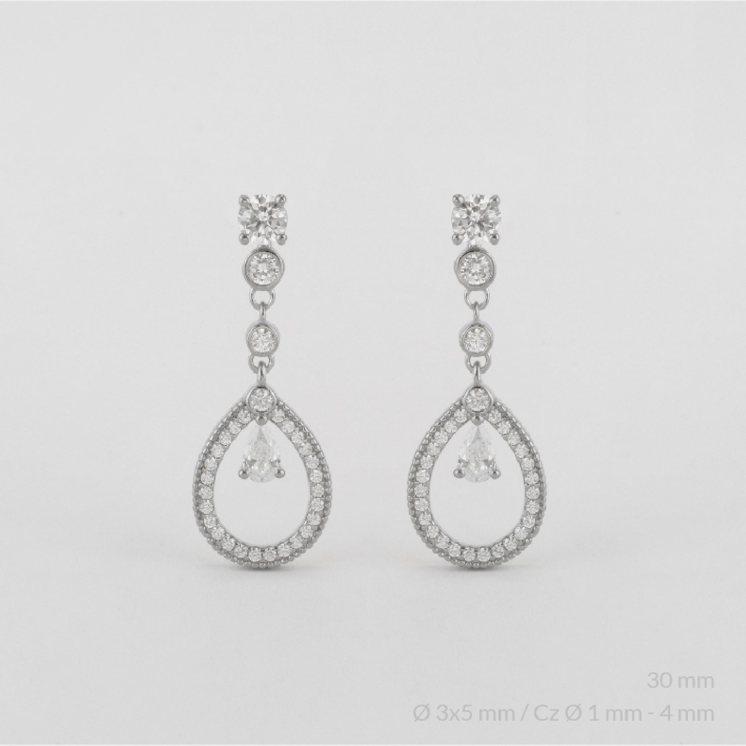 Pendientes de Plata de Ley