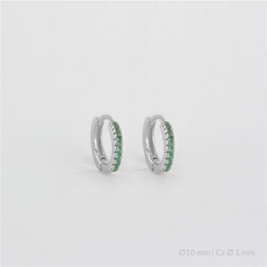 Boucles d'oreilles anneaux en Argent | Ø10 mm