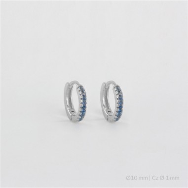 Boucles d'oreilles anneaux en Argent | Ø10 mm