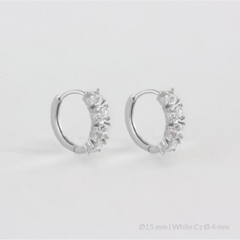 Silver Earrings | Ø15 mm