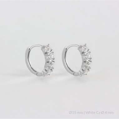 Silver Earrings | Ø15 mm