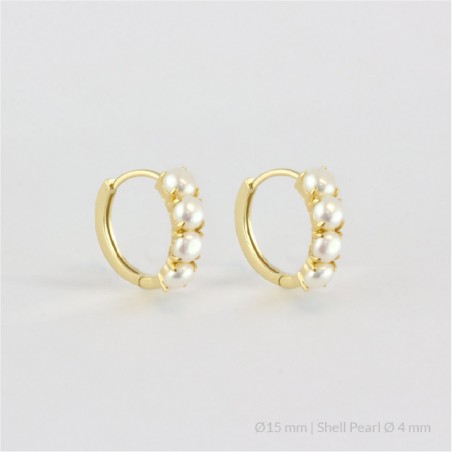 Boucles d'oreilles en Argent | Ø15 mm