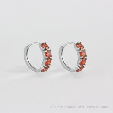 Boucles d'oreilles en Argent | Ø15 mm