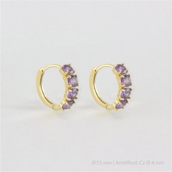 Silver Earrings | Ø15 mm